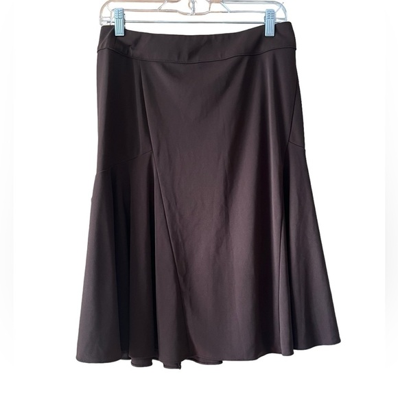 Michael Kors Dresses & Skirts - Michael Kors Brown A-Line Midi Skirt‎ Polyester Flowy Career Workwear